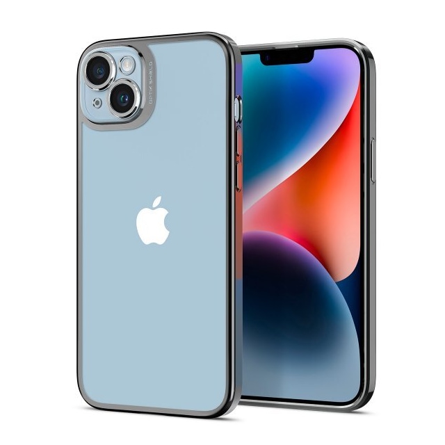 Spigen iPhone 14 Plus Cover Optik Crystal Chrome Gray