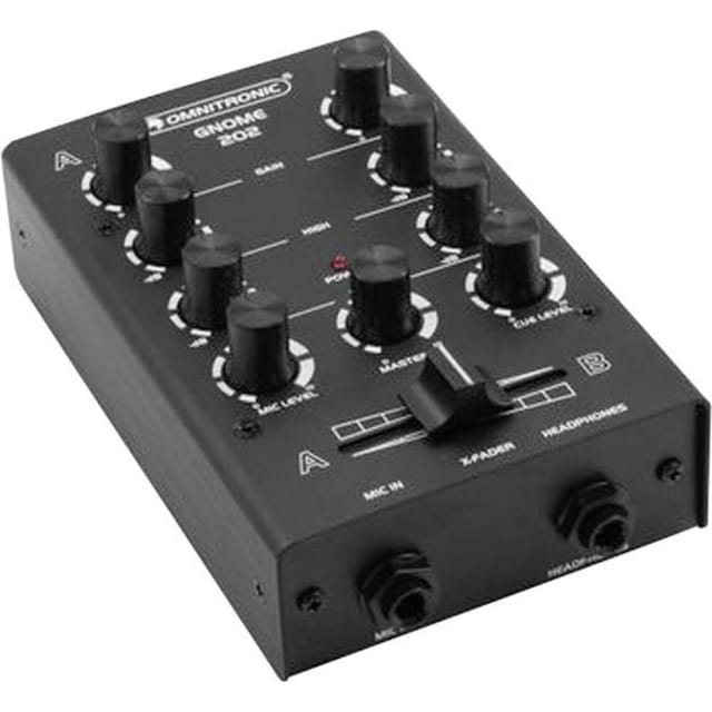 Omnitronic Gnome E-202 2-kanals DJ-mixer