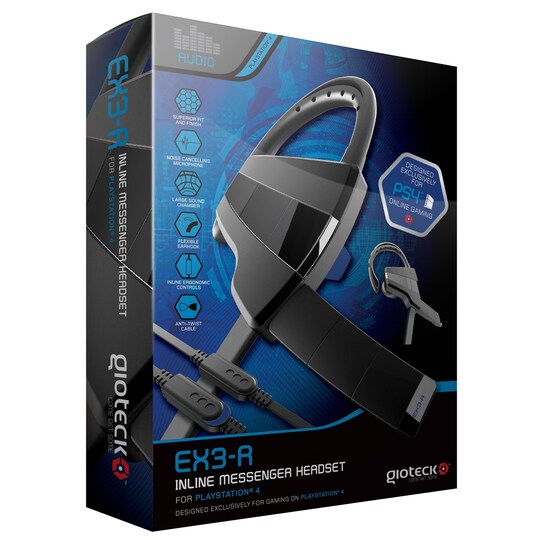 Gioteck EX3-R Inline Messenger Headset (PS4) | Elgiganten