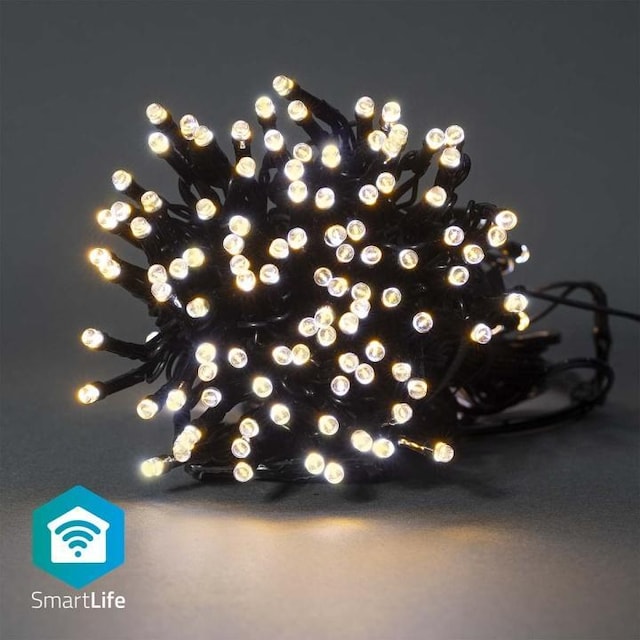 Nedis SmartLife jluelys | Snor | Wi-Fi | Varm Hvid | 100 LED s | 10.0 m | Android™ / IOS