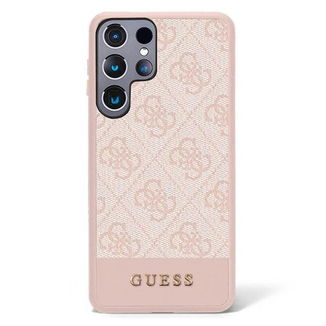 Guess Hardcase 4G stripe collection Samsung Galaxy S23 Ultra - Lyserø