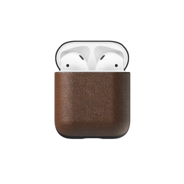 NOMAD AirPods 1/2 Cover Modern Leather Case Rustic Brown