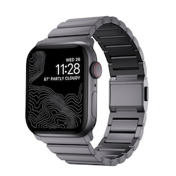 NOMAD Apple Watch 42/44/45mm/Apple Watch Ultra Armbånd Aluminum Band Space Gray