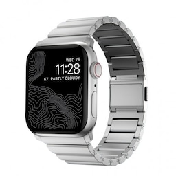 NOMAD Apple Watch 42/44/45mm/Apple Watch Ultra Armbånd Aluminum Band Silver