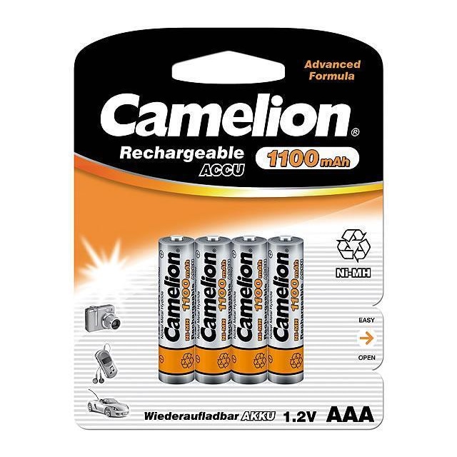 Camelion HR03 Genopladeligt AAA-batteri NiMH 1100 mAh 1.2 V 4 stk