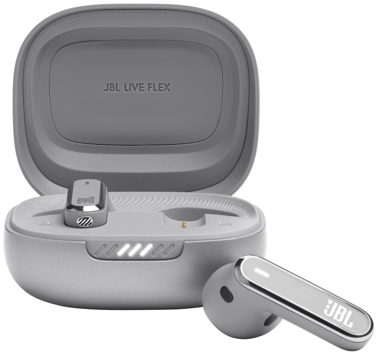 JBL Live Flex True Wireless in-ear høretelefoner (sølv)