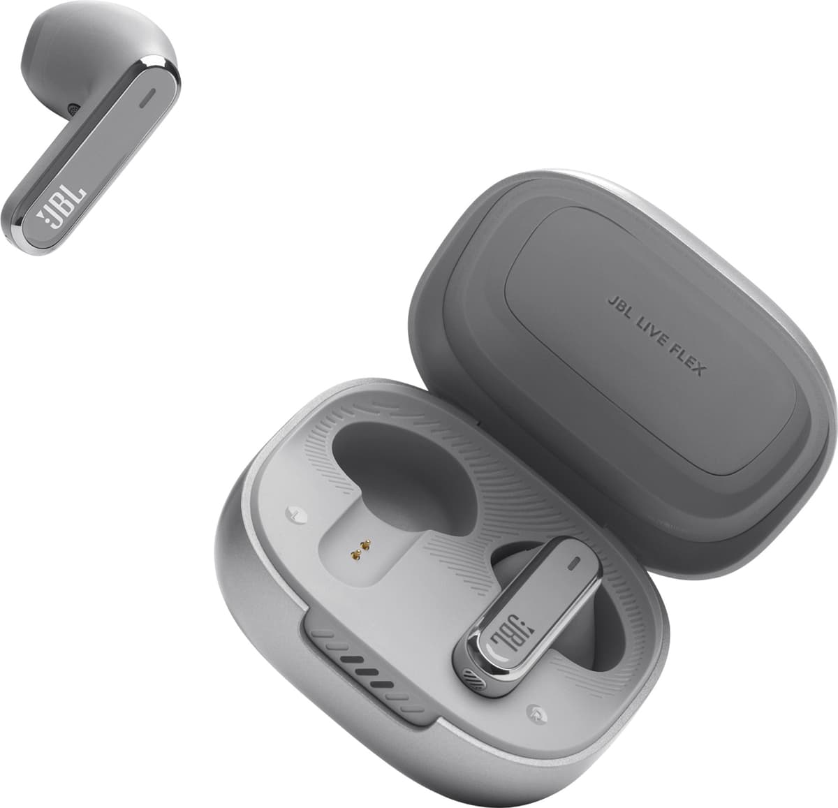 JBL Live Flex True Wireless in-ear høretelefoner (sølv)