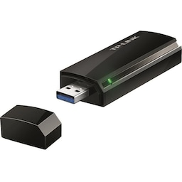 TP-Link AC 1200 Trådløs USB-adapter, Dual Band, 802.11b/g/n/ac, sort
