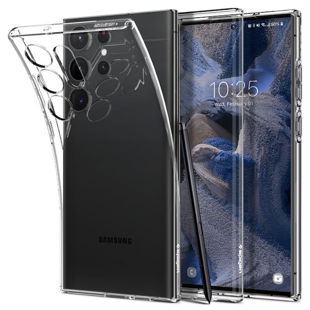 Spigen Liquid Crystal cover Samsung Galaxy S23 Ultra - Crystal clear