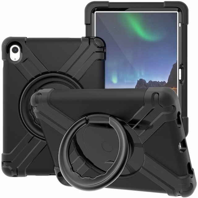 Til iPad 10.9 (2022) 360-graders rotationsstativ-tabletcover Anti-faldbeskyttelse