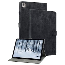 Til Nokia T21 Taske Imprintet Cute Tiger Tablet Cover Kortholder - Sort