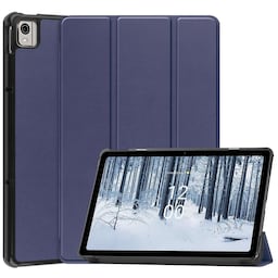 Nokia T21 Tri-fold Stand Wake/Sleep Cover Tablet-etui - Blå
