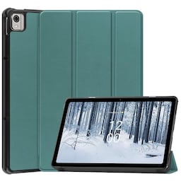 Nokia T21 Tri-fold Stand Wake/Sleep Cover Tablet-etui - Grøn