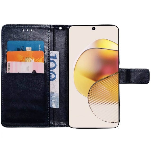 Wallet cover 3-kort Motorola Moto G73 - Mørkeblå