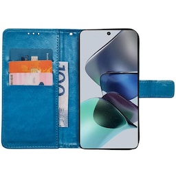 Wallet cover 3-kort Motorola Moto G23 - Lyseblå