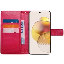 Wallet cover 3-kort Motorola Moto G73 - Lyserød