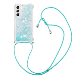 SKALO Samsung S23 Kvicksand Glitter Mobile Collar - Turkis