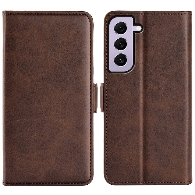 SKALO Samsung S23 Premium Wallet Flip Cover - Brun