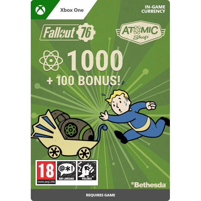 Fallout 76: 1000 (+100 Bonus) Atoms - XBOX One