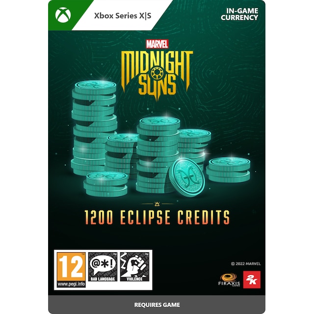 Marvel s Midnight Suns - 1,200 Eclipse Credits - Xbox Series X,Xbox Se