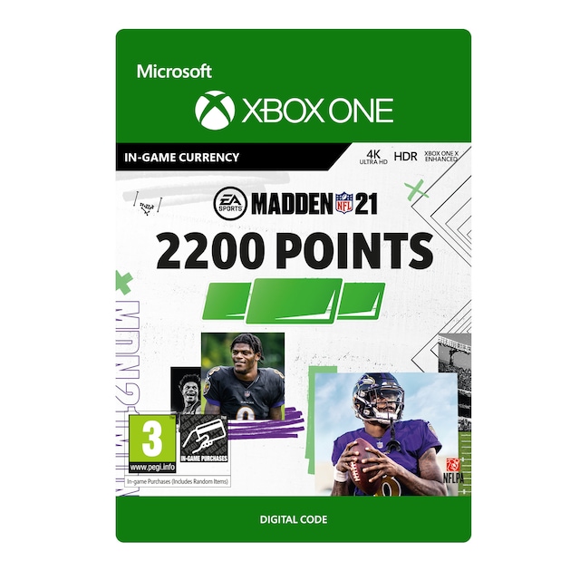 MADDEN NFL 21 - 2200 Madden Points - XBOX One,Xbox Series X,Xbox Serie