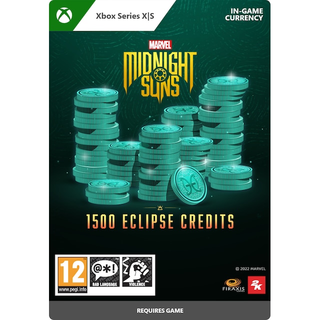 Marvel s Midnight Suns - 1,500 Eclipse Credits - Xbox Series X,Xbox Se