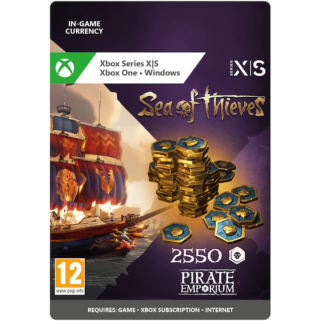 Sea of Thieves Captain’s Ancient Coin Pack – 2550 Coins - PC Windows,X