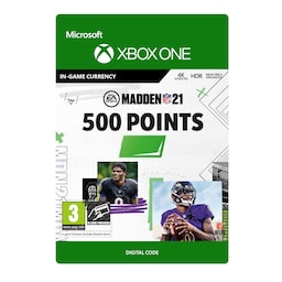 MADDEN NFL 21 - 500 Madden Points - XBOX One,Xbox Series X,Xbox Series