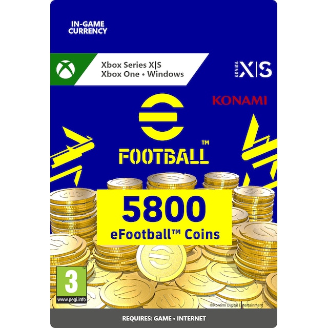eFootball™ Coin 5800 - PC Windows,XBOX One,Xbox Series X,Xbox Series S
