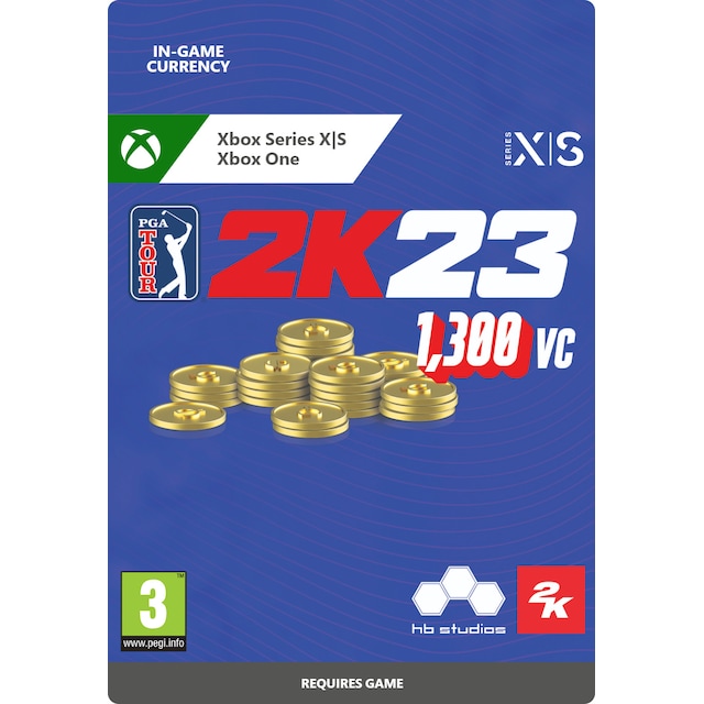 PGA Tour 2K23 - 1,300 VC Pack - XBOX One,Xbox Series X,Xbox Series S