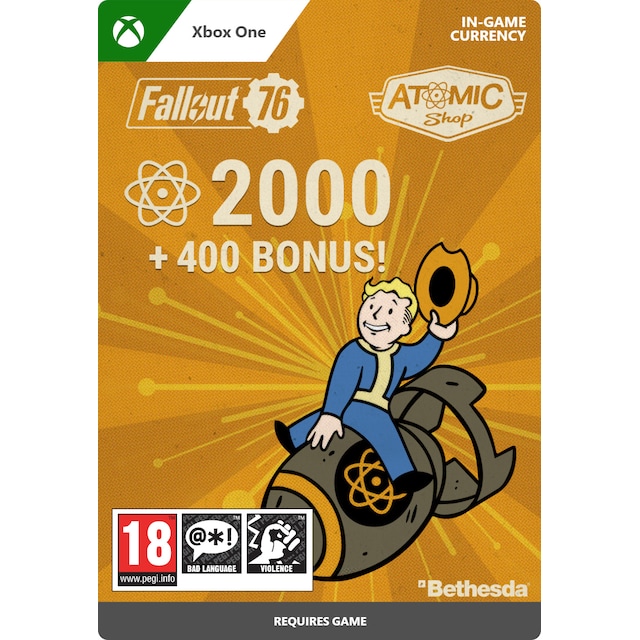 Fallout 76: 2000 (+400 Bonus) Atoms - XBOX One