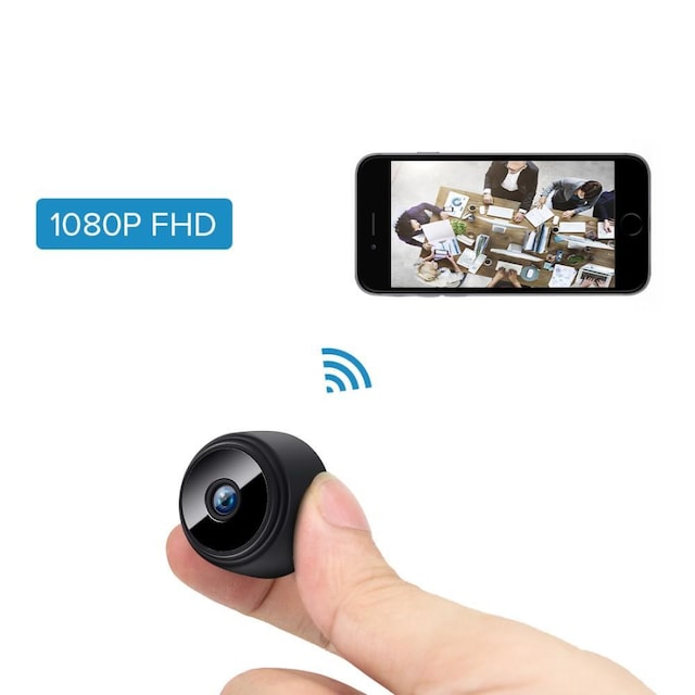 W9 Mini Spy Kamera Trådløs Wifi IP Hjemmesikkerhedskamera HD 1080P
