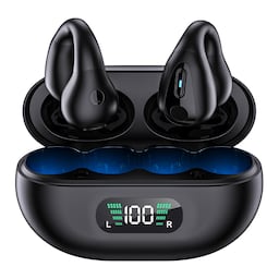 Trådløse åbne øre-hovedtelefoner Bluetooth 5.3 Sort