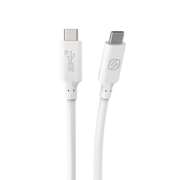 Strikeline ladekabel USB-C til USB-C 10 Gbps - 93 cm - hvid