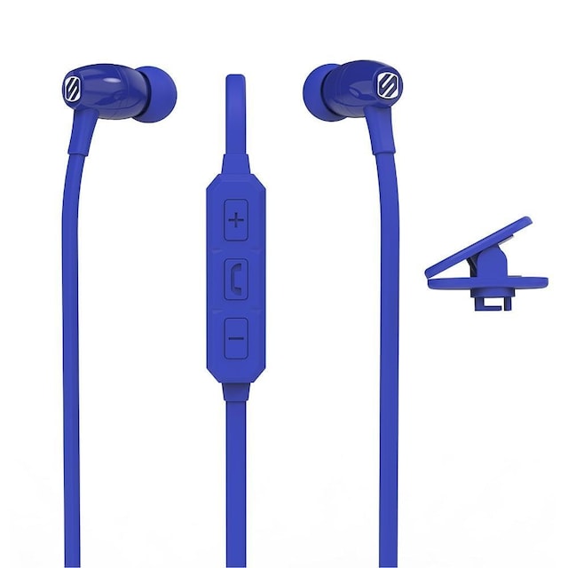 Bluetooth Hovedtelefoner m/Mic+Con - Blå