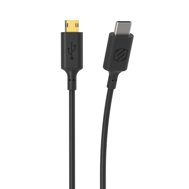 Strikeline ladekabel USB-C til Micro USB (Eztip) 100 cm - sort