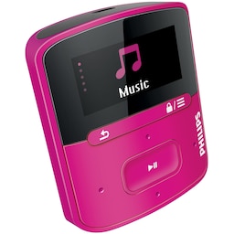 Philips MP3 afspiller 4 GB SA4RGA04PK (pink)