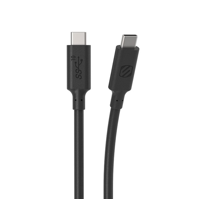 Strikeline ladekabel USB-C til USB-C 10 Gbps - 93 cm - sort