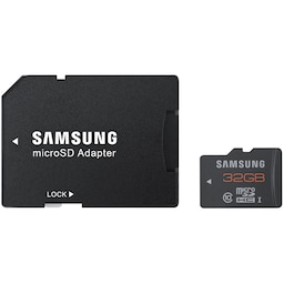 Samsung Plus 32GB microSDHC hukommelseskort/ SD-adapter