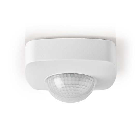 Nedis bevægelsesdetektor | Indendørs og Udendørs | 3-Wire | Type F (CEE 7/7) | 360 ° | 5 - 300 W | 300 W | 1200 W | 3 - 2000 Lux | Sensor-teknologi: PIR | Sensor rækkevidde: 2.0 - 8.0 m