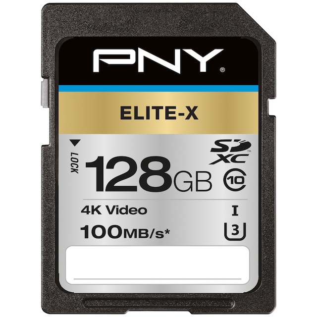 PNY Elite-X SDXC hukommelseskort 128 GB