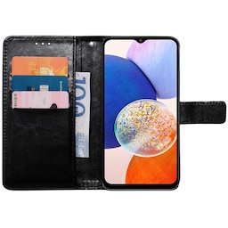 Wallet cover 3-kort Samsung Galaxy A14 5G - Sort