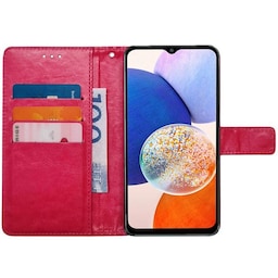 Wallet cover 3-kort Samsung Galaxy A14 5G - Lyserød