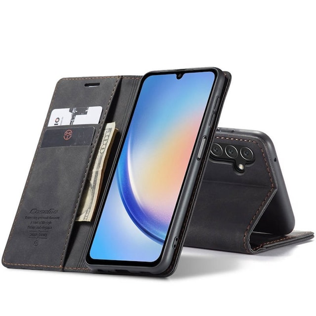 CaseMe Smart Magnet FlipCase Samsung Galaxy A34 5G - Sort