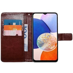 Wallet cover 3-kort Samsung Galaxy A14 5G - Brun