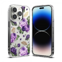 Ringke iPhone 14 Pro Cover Fusion Design Purple Rose