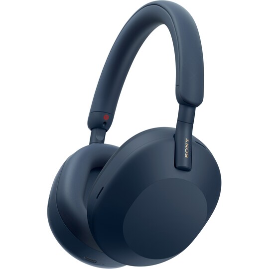Sony WH-1000XM5 trådløse around-ear høretelefoner (midnight blue) |  Elgiganten