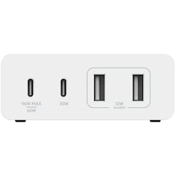 Belkin 108W GaN 4-Port Universal oplader (hvid)