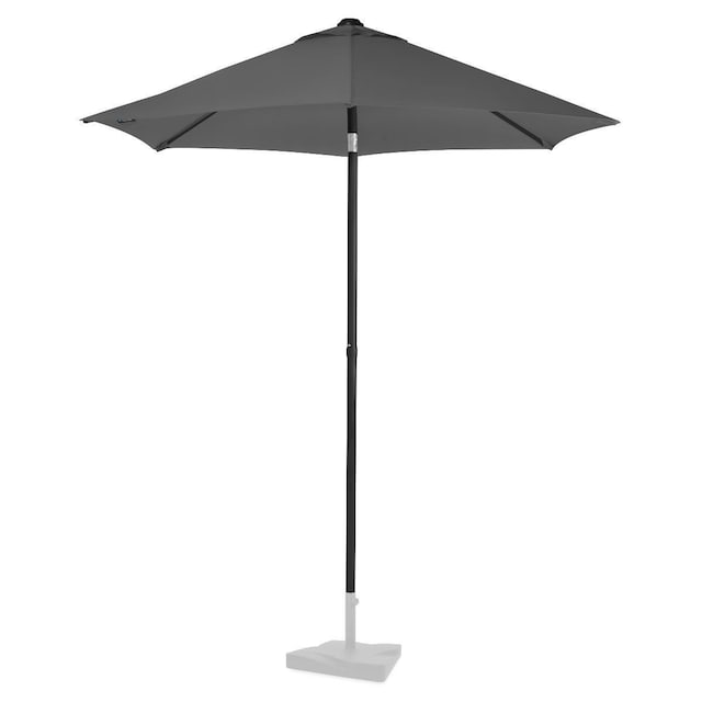 VONROC Premium Parasol Torbole - Ø200 - UV-resistent - Grå - Inkl. Betræk