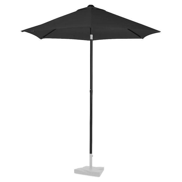 VONROC Premium Parasol Torbole - Ø200 - UV-resistent - Antracit/Sort - Inkl. Betræk